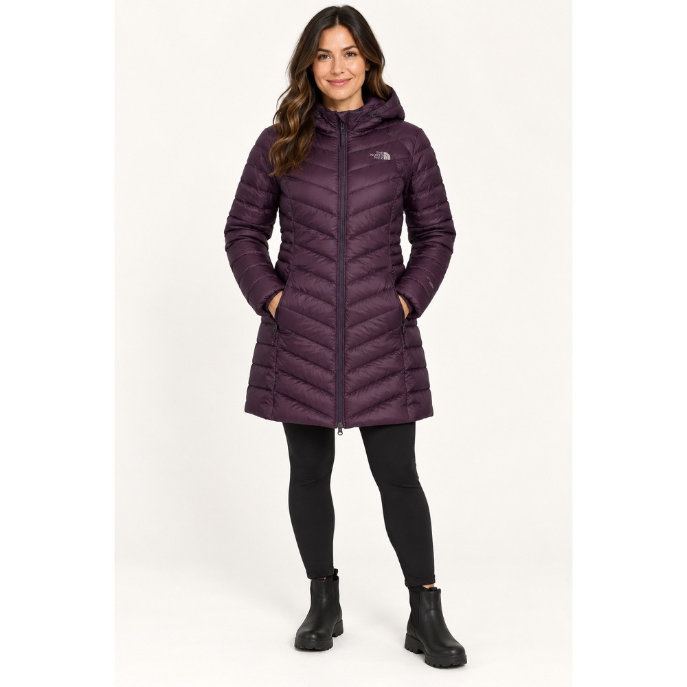 The North Face Metropolis II Parka Women's Large Purple 600 Fill Down Hood